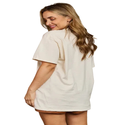 Cowgirl on horseback graphic tee for women