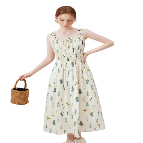 Elegant floral midi dress for women