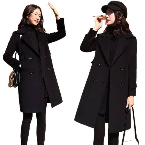 Elegant professional women's long coat