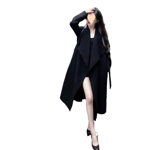 Loose silhouette women's cold weather coat