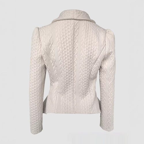 Regular fit women's khaki coat
