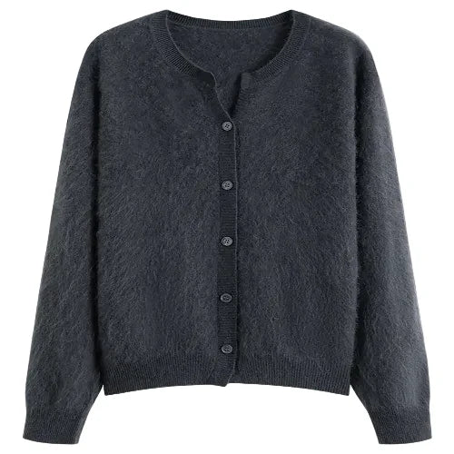 Single breasted knit cardigan for women