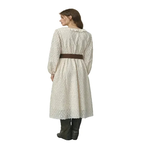 V-neck long sleeve lace dress for women