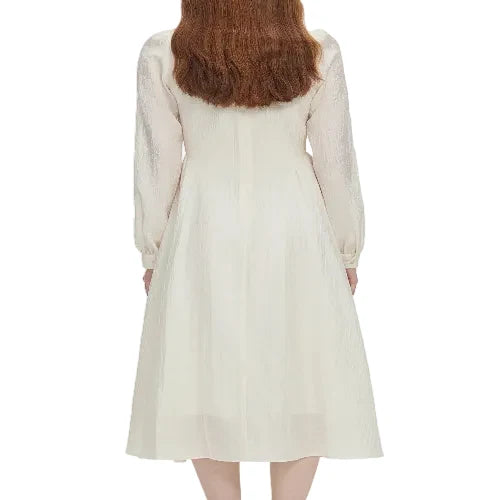 Women's Lyocell blend square neck dress