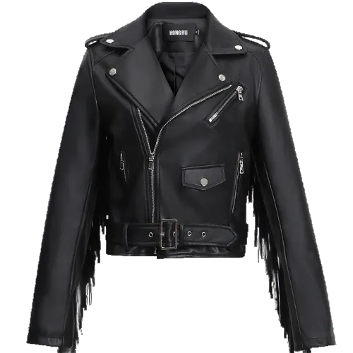 Women's full sleeve PU leather jacket
