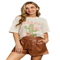 Women's rodeo cowgirl graphic T-shirt